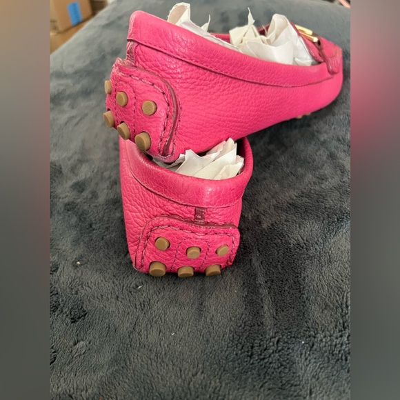 Authentic- Tory Burch dark pink flat comfortable shoes - Picture 11 of 15